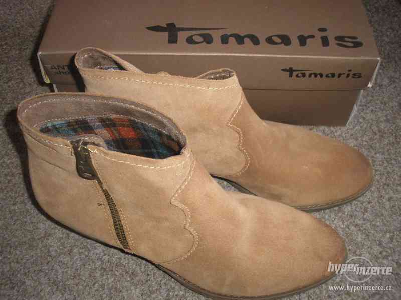 Kožené boty zn.Tamaris vel.39