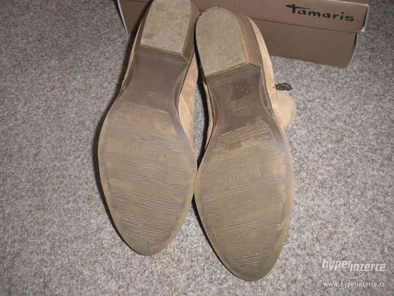 Kožené boty zn.Tamaris vel.39 - foto 4