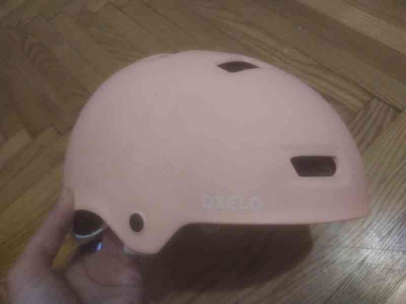 Helma na in-line brusle a skate MF500 pastelově růžová - foto 3