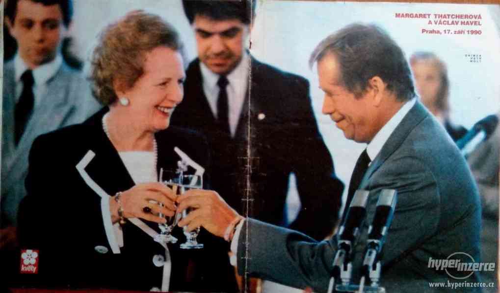 Margaret Tatcherová a Václav Havel - foto 1