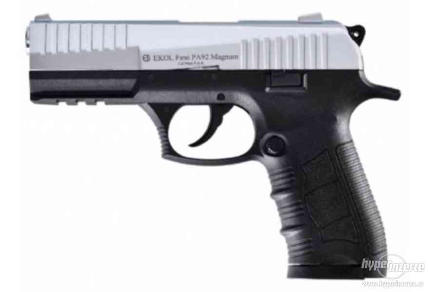 Plynová pistole Ekol Firat Magnum PA92 chrom cal.9mm - foto 1