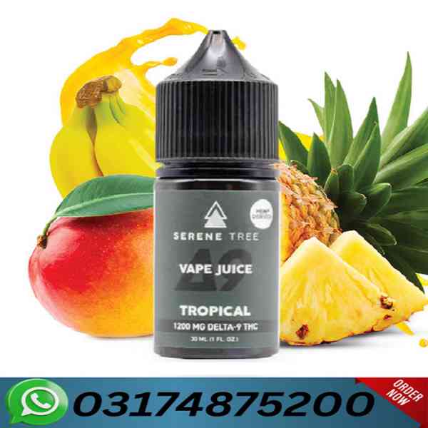 Serene Tree Delta-9 THC Tropical Vape Juice 1200mg   - foto 1