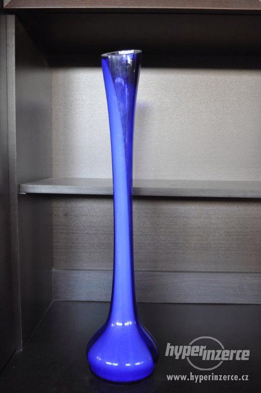 Váza duhová modrá - NOVÁ - foto 1