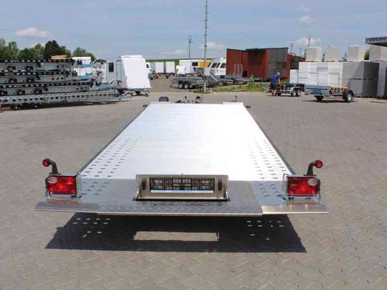 Přívěs Wiola L35G50P hydr. sklopný autopřepravník 5m 3500kg - foto 3