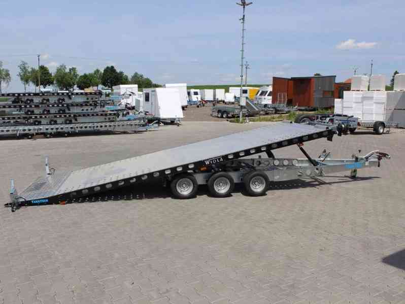 Přívěs Wiola L35G50P hydr. sklopný autopřepravník 5m 3500kg - foto 7