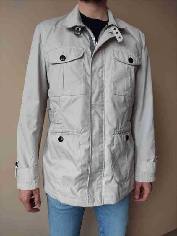Béžový pánský kabát/trenckot XL - foto 9