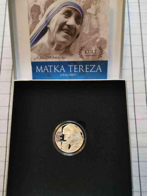 Stříbrná medaile Kult osobnosti - Matka Tereza proof - foto 1