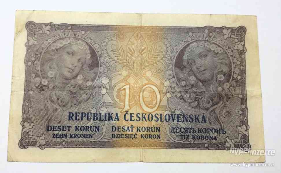 1919, 10 Kč , O 137, Československo - foto 2