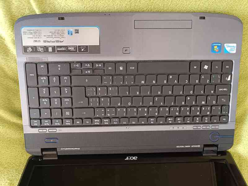 Prodám NOTEBOOK  ACER Aspire 5738Z na ND. ,15,6“  - foto 2