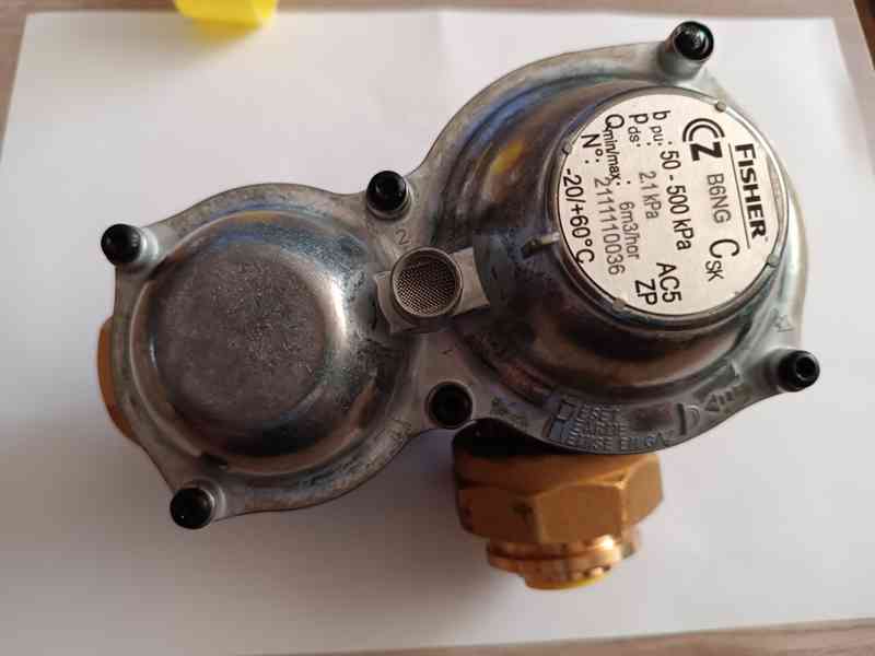 Domovní regulátor tlaku plynu Fischer (Francel) B6 - foto 2