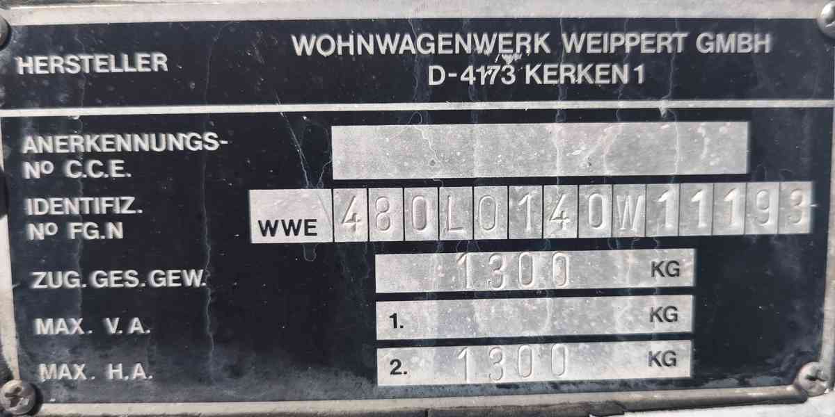 Weippert na přihlášení v TOP stavu. Dovoz možný. Veterán. - foto 17