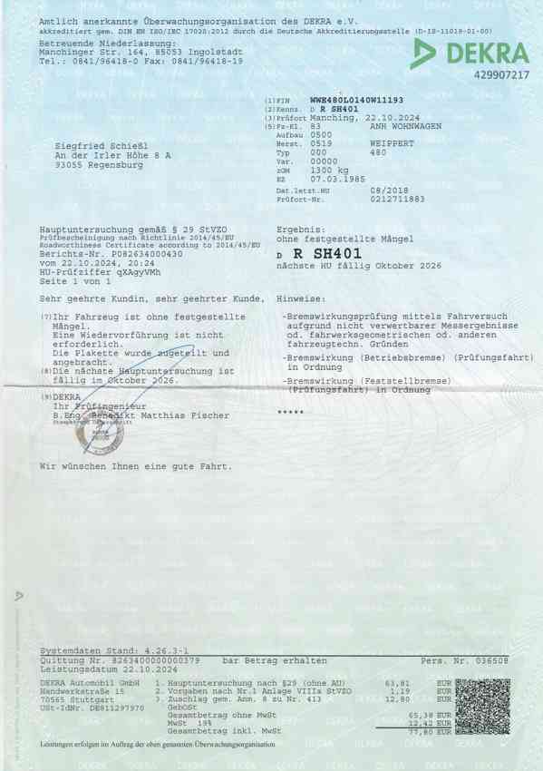 Weippert na přihlášení v TOP stavu. Dovoz možný. Veterán. - foto 20
