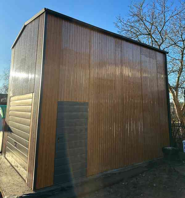 Hala  - Garáž - 5x6m  -  výklopná vrata -  dveře TS1020 - foto 4