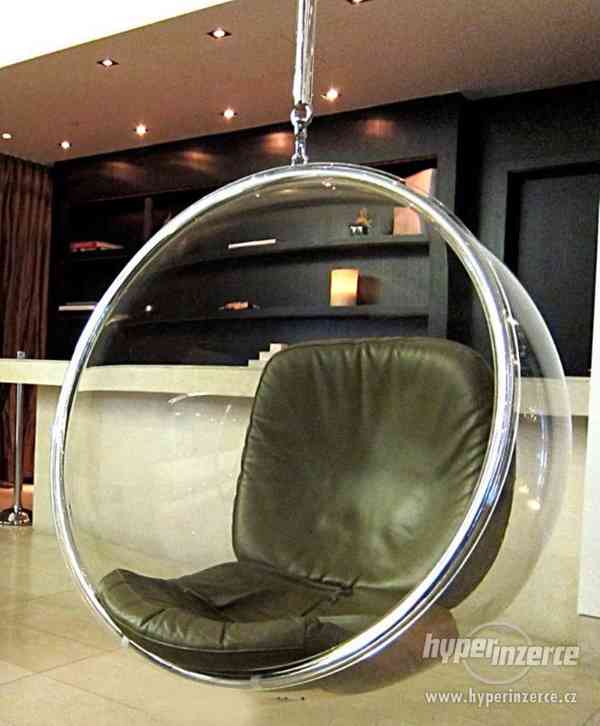 Moderní závěsné houpací křeslo Bubble chair. - foto 1