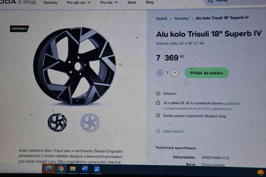 Š.Superb III/IV/VW Passat B8-NOVÉ orig.Alu 18-8x18,ET44 - foto 7