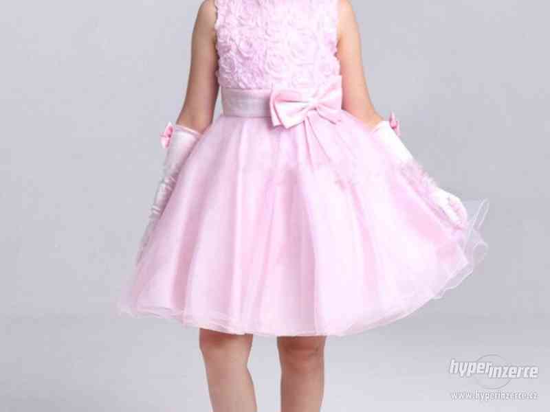 Dětské šaty růžové tylové - foto 2