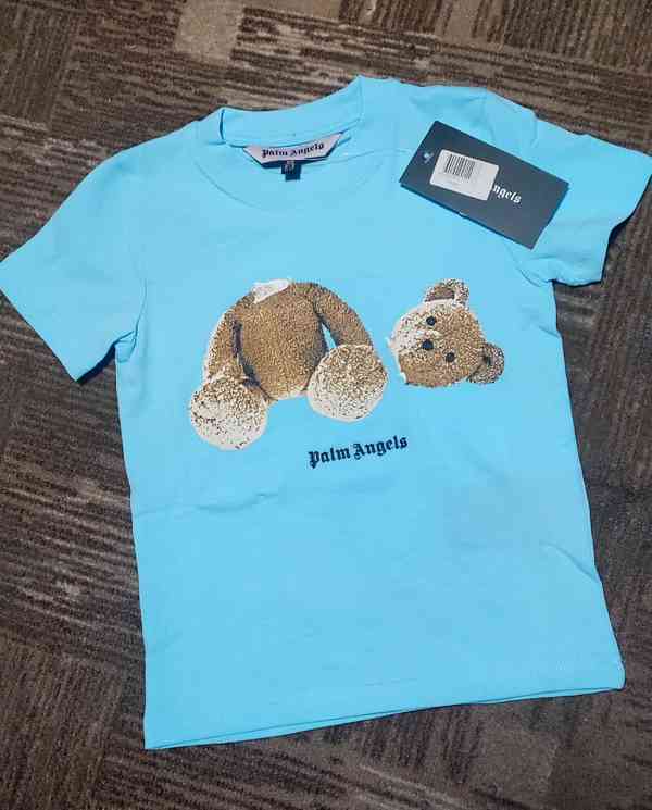 Dětské azurově modré tričko, vel. 92 a 98 - foto 1