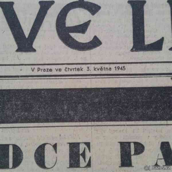 Vůdce padl - 2x staré dobové noviny - origo. - foto 7