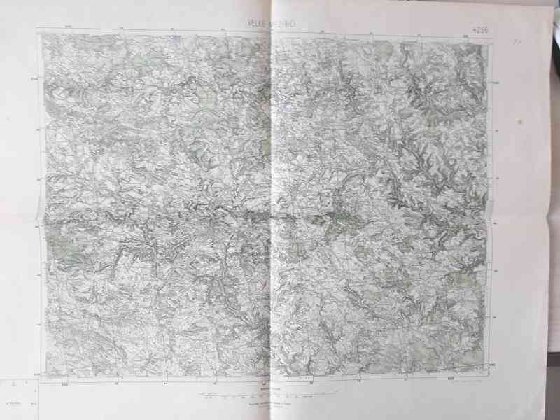 Mapa Velké Meziříčí 1930, měř. 1:75 000 - foto 1