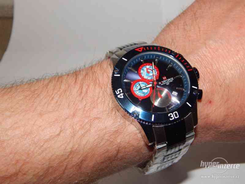 Pánské ocelové hodinky Naviforce s  chronographem - foto 5