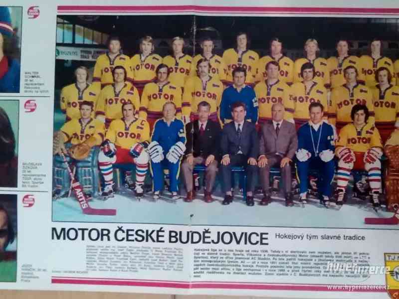 Motor České Budějovice - lední hokej 1977 - foto 1