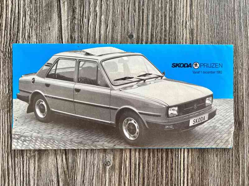 Dobový prospekt Škoda 105 / 120 / Garde (1982) NL