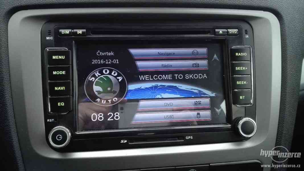 GPS Autorádio / navigace pro Škoda, VW, Seat - foto 2