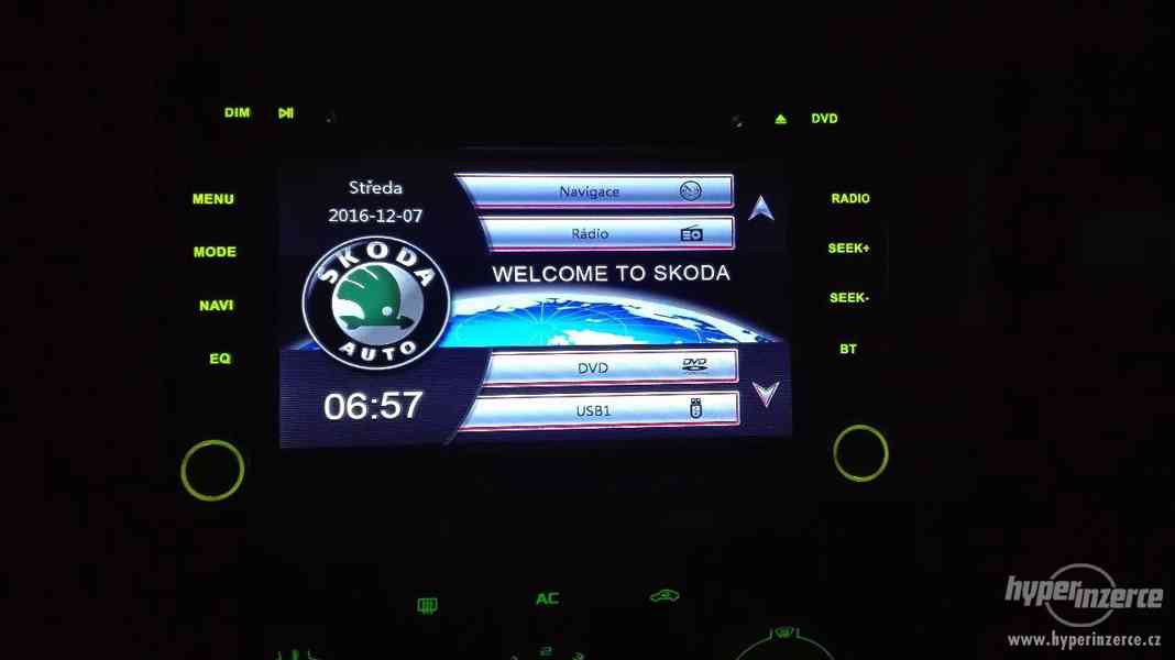 GPS Autorádio / navigace pro Škoda, VW, Seat - foto 5