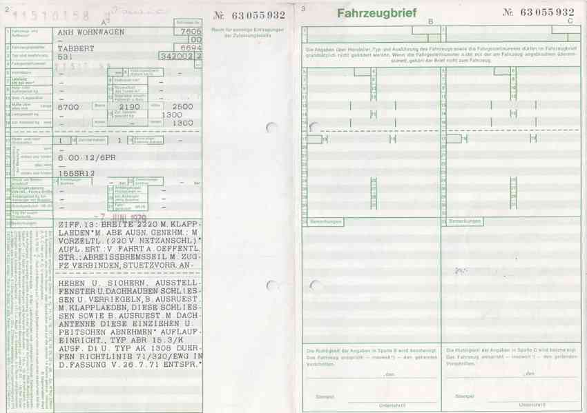 Tabbert 521, kompletní Německé doklady, dovoz možný. - foto 17