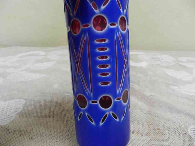 Přejímaná modrá Váza Severní Čechy - foto 4