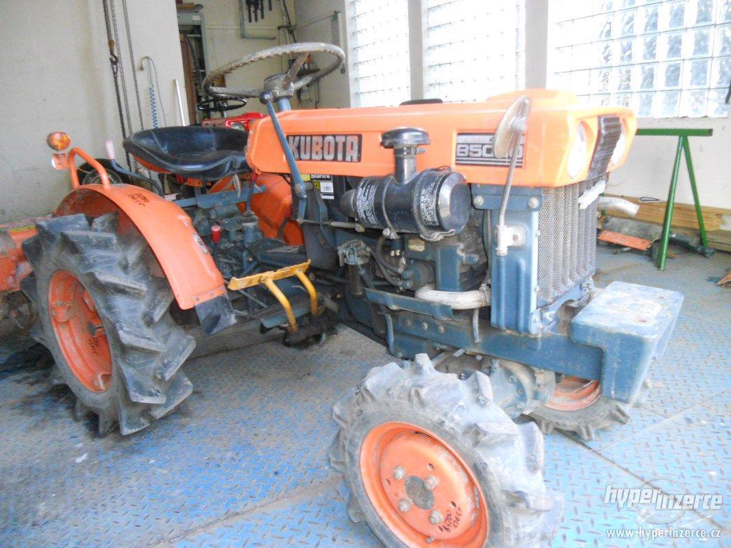 kubota b 5000 s rotavatorem - foto 1