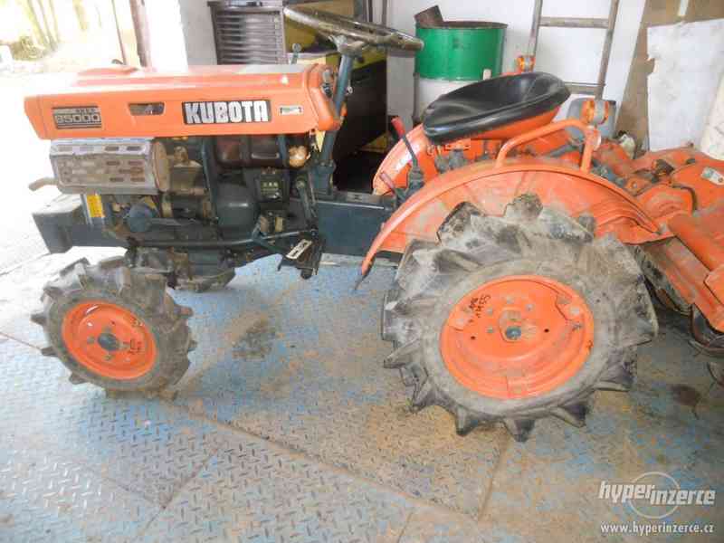 kubota b 5000 s rotavatorem - foto 3