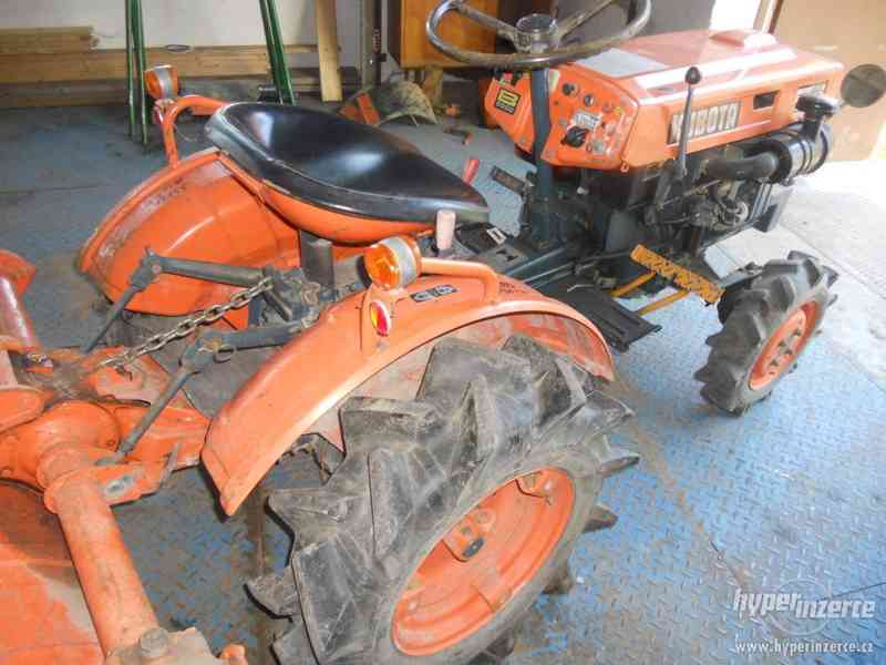 kubota b 5000 s rotavatorem - foto 6