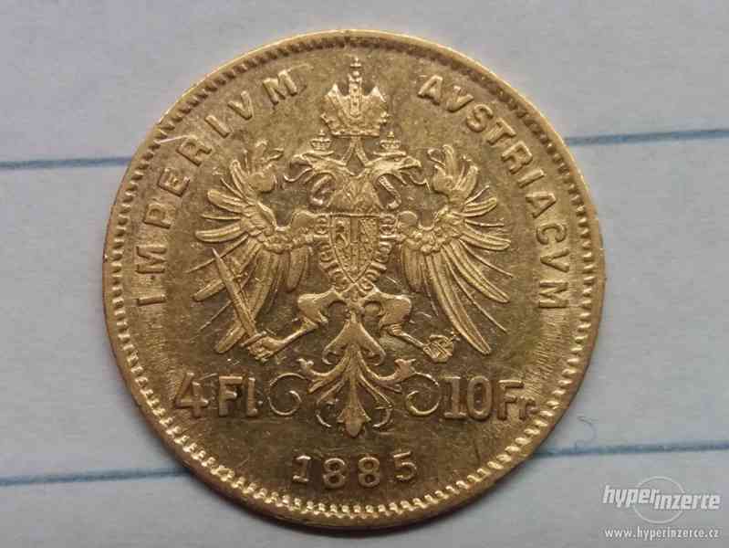 4 zlatník rakouský 1885 bz. VELMI VZÁCNÝ 1. - foto 1