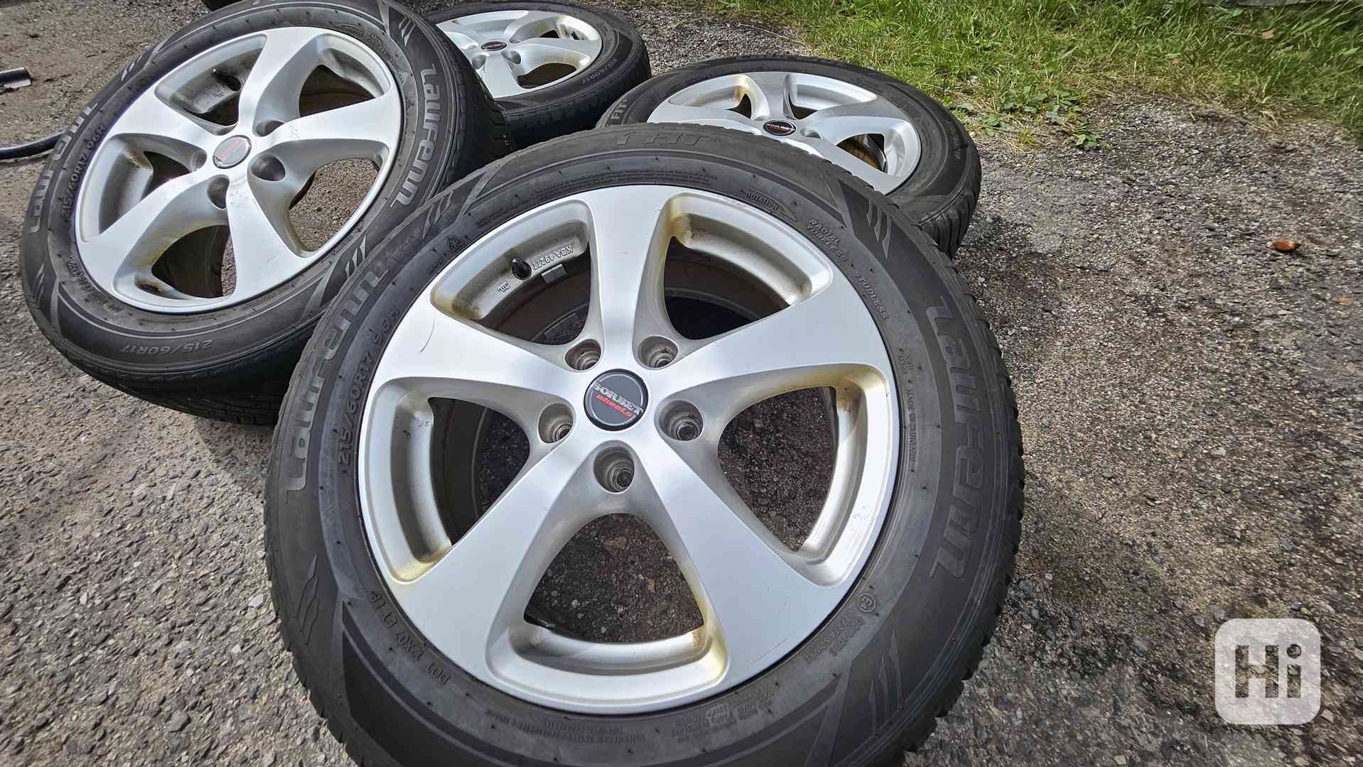Zimní alu kola Volkswagen T6 – 17" 5x120 + pneu 215/60 R17 - foto 1