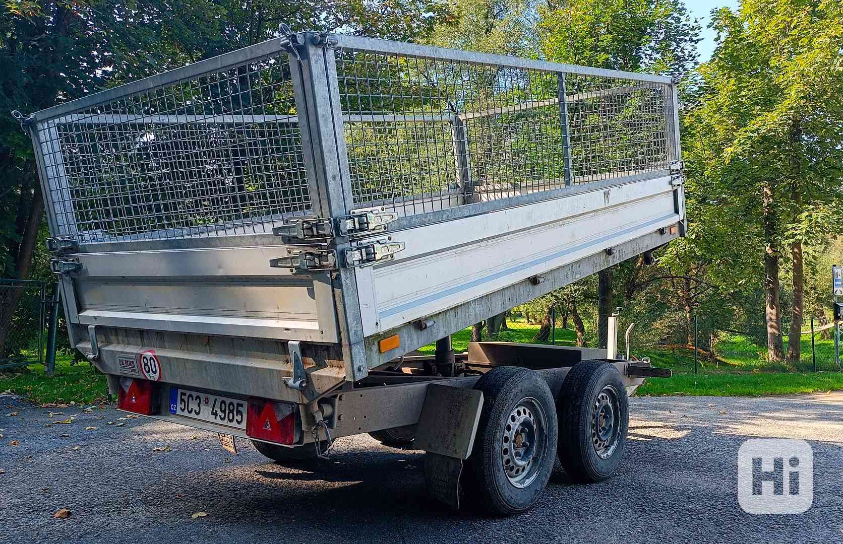 Třístranný sklápěcí přívěs - foto 1