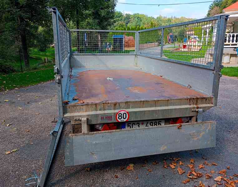 Třístranný sklápěcí přívěs - foto 2