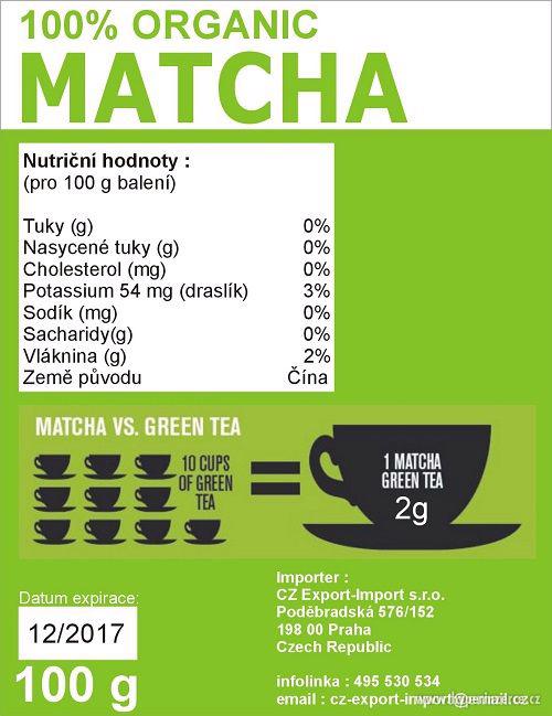AKCE - MATCHA - 100% zelený čaj - 100g - foto 3