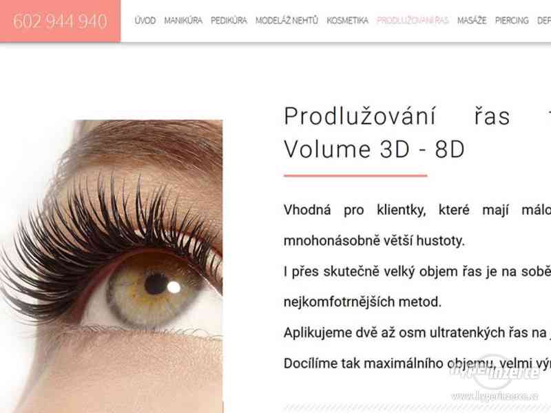 Prodlužování řas Praha - Extra Volume 3D - 8D