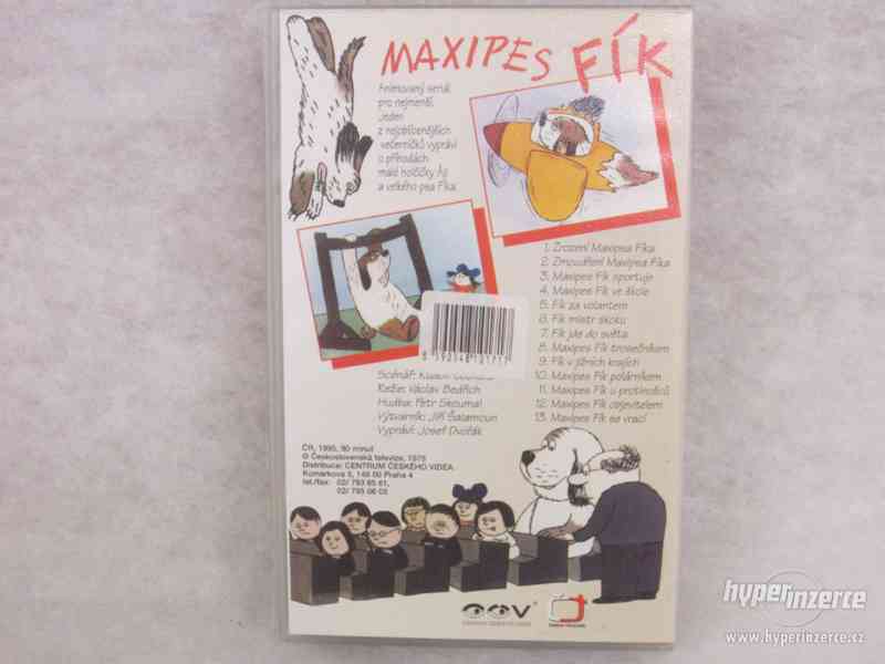 VHS kazeta Maxipes Fík, originál, 1995. - foto 2
