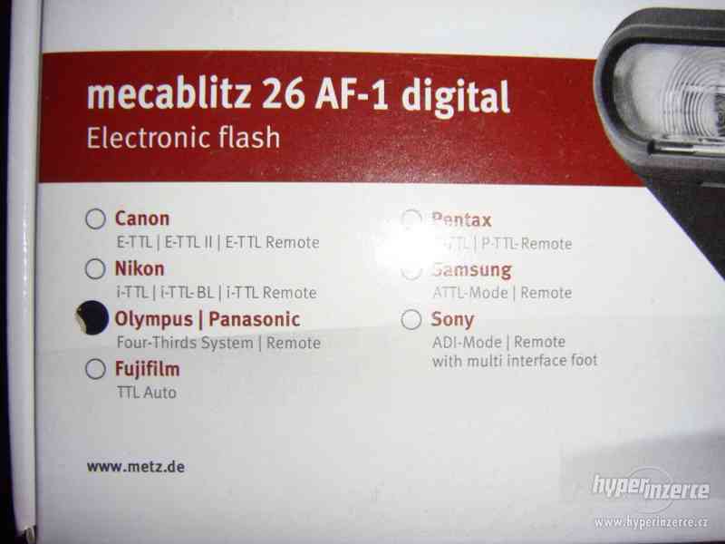 blesk METZ MB 26 AF-1 Digital pro Olympus/Panasonic/Leica - foto 4