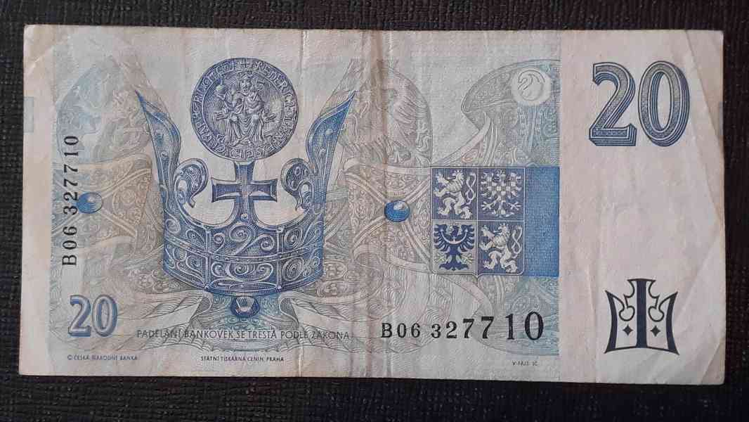 20 Kč 1994 série B06 327710  - foto 2