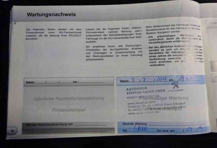 Peugeot 308 1.6i r.v.2010 serviska STK:9/2027 - foto 25