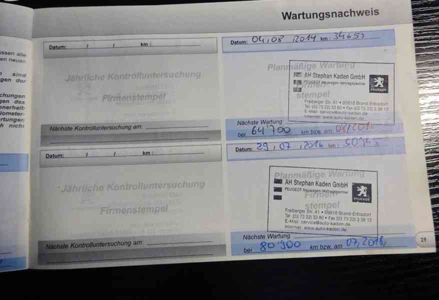 Peugeot 308 1.6i r.v.2010 serviska STK:9/2027 - foto 26