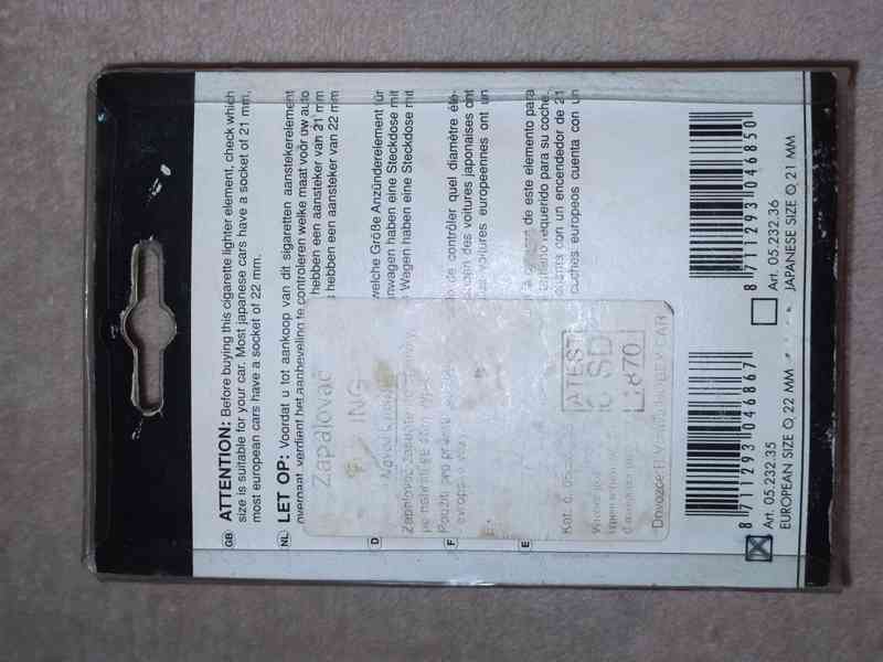 ZAPALOVAČ DO AUTA  - foto 7