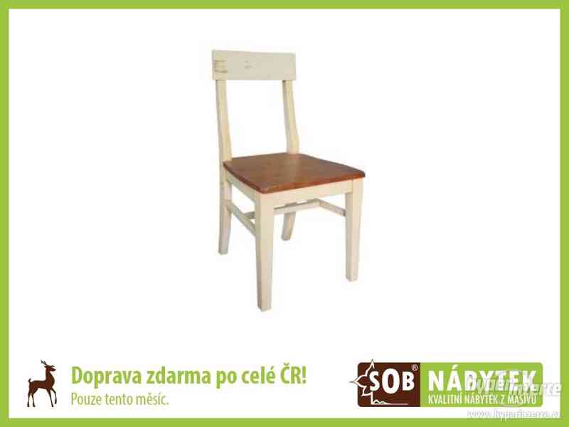 Židle z masivu, dřevěná židle z borovice - foto 1