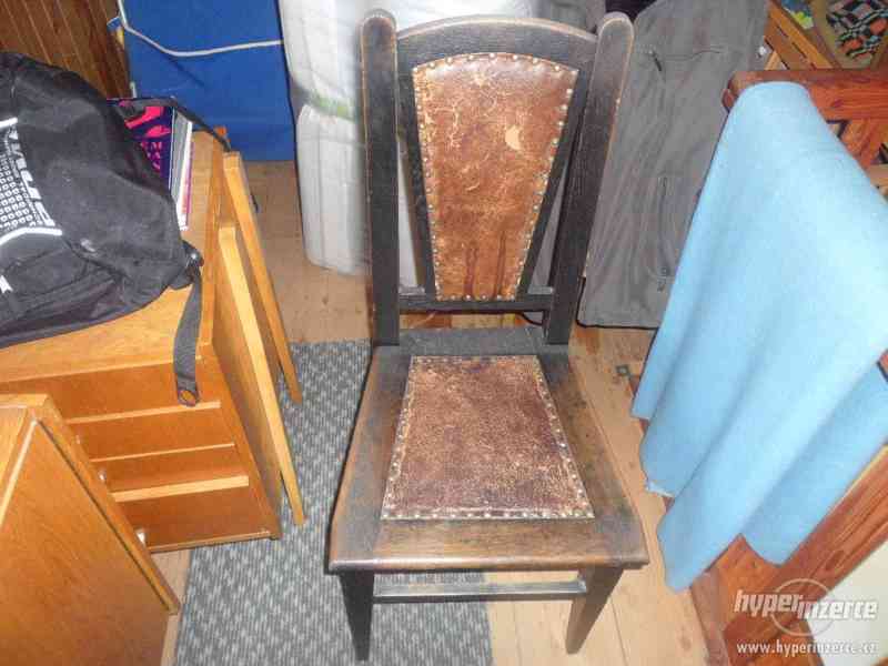 Prodám dvě starožitné židle - foto 1