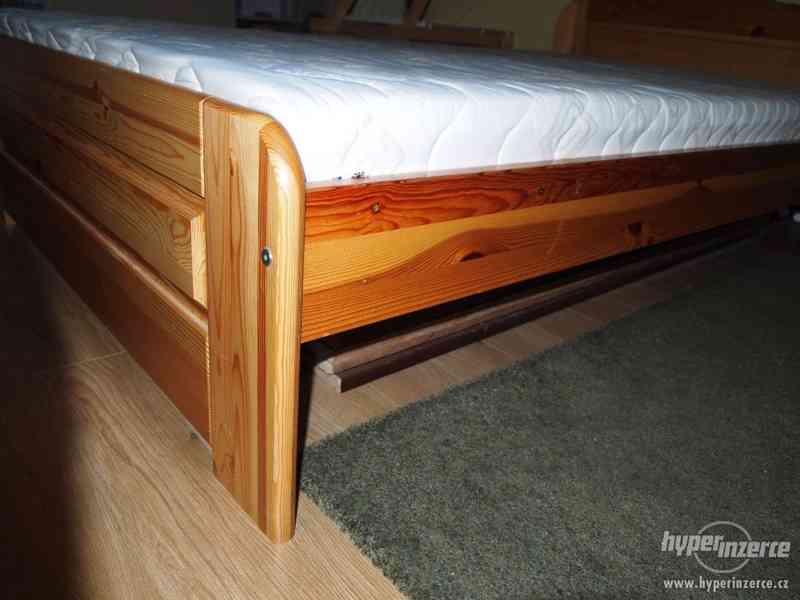 Prodám postel s matrací 120x200 cm, masiv - foto 7