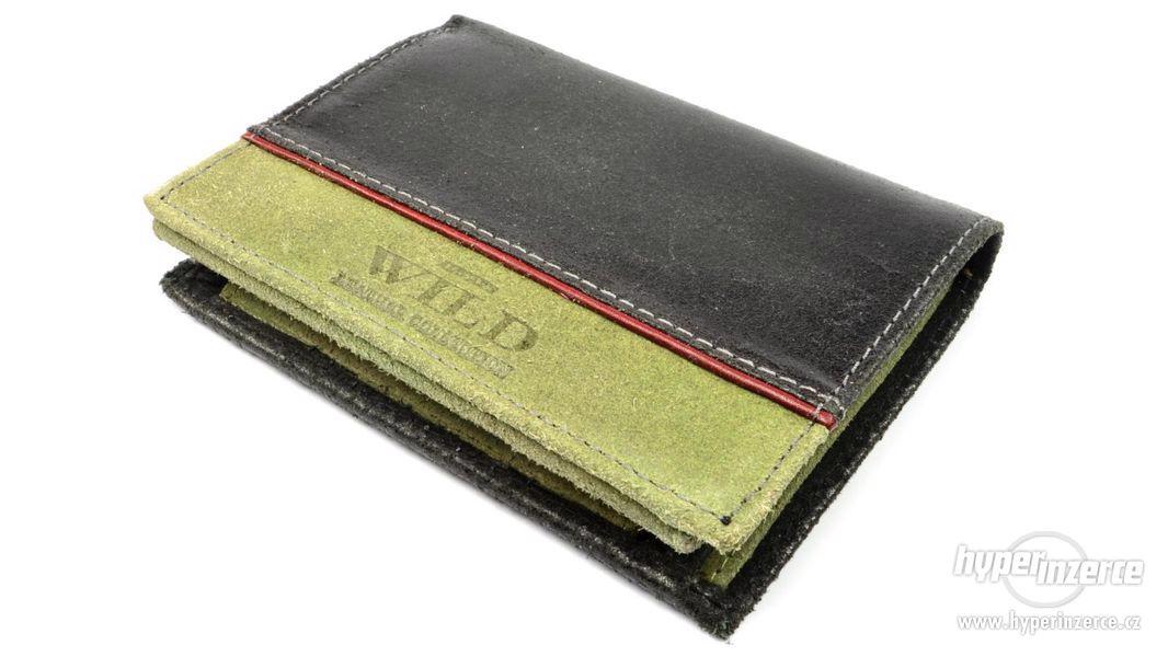 Kožená pánská peněženka olivová - foto 3