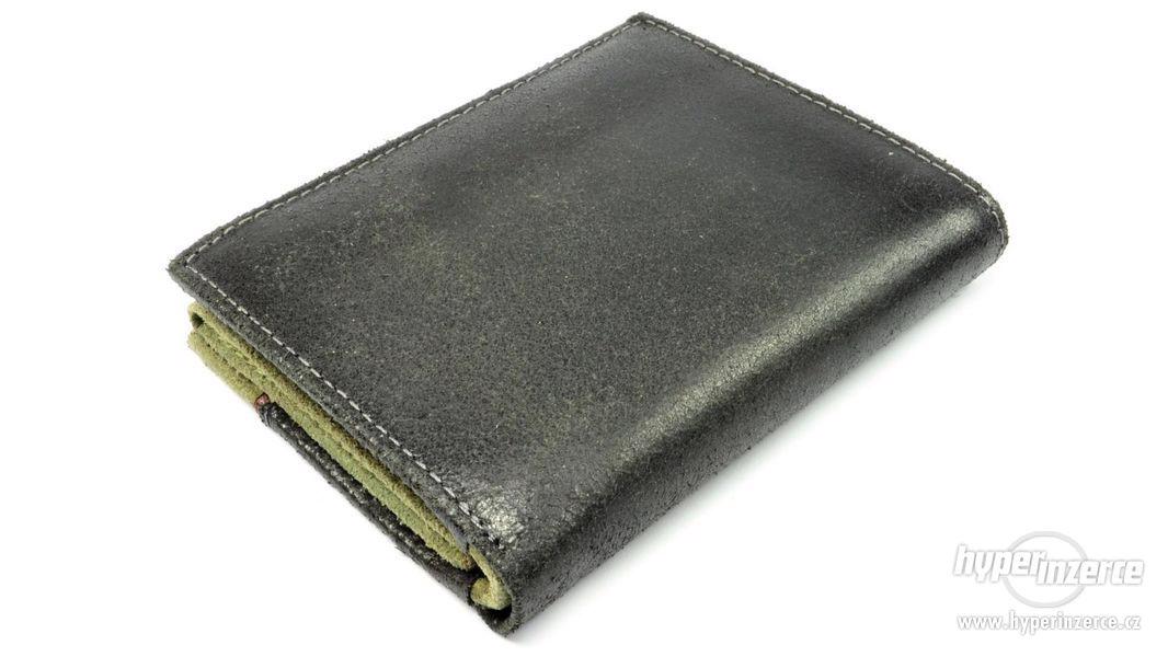 Kožená pánská peněženka olivová - foto 4